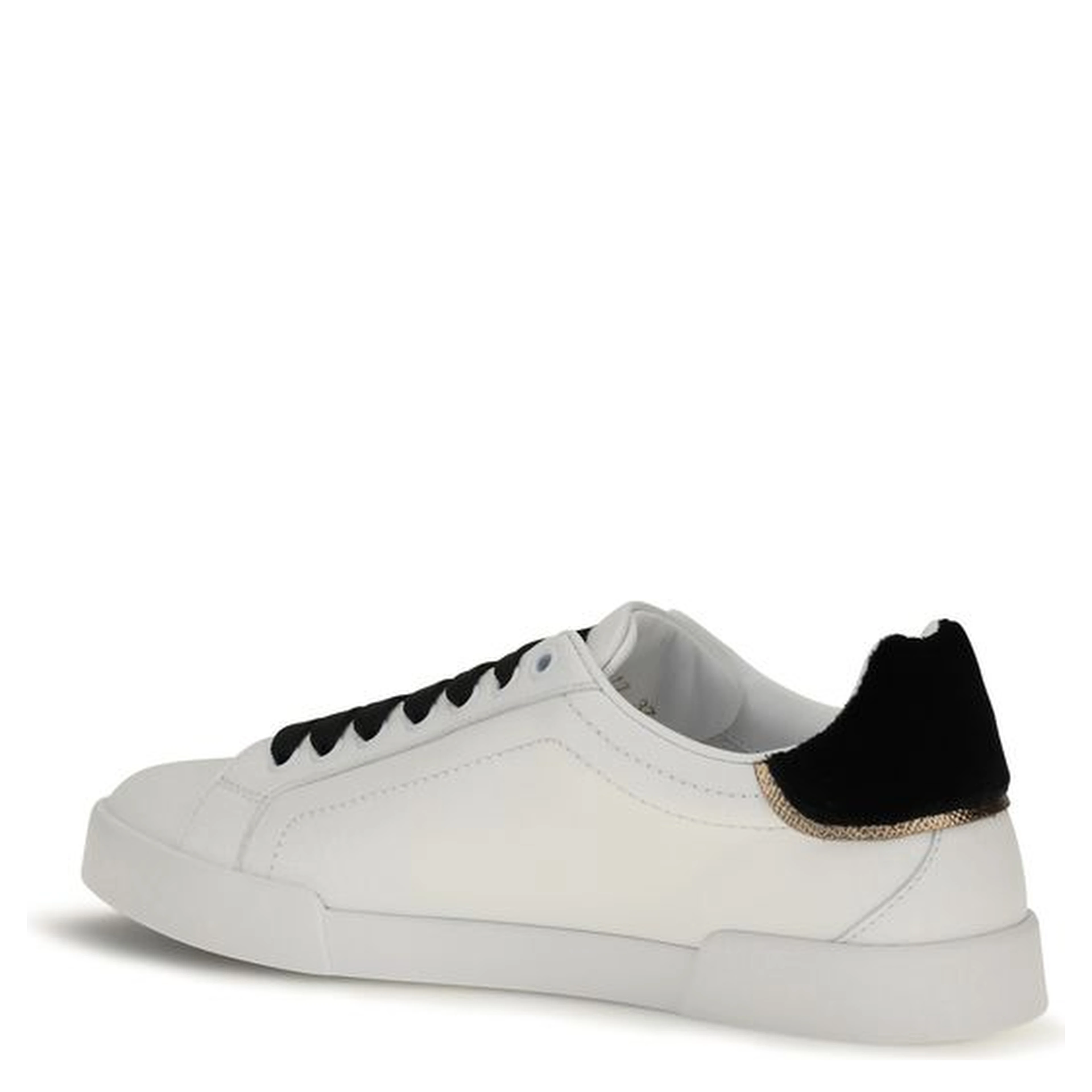 White Calf Leather Bos Taurus Low Top Sneakers