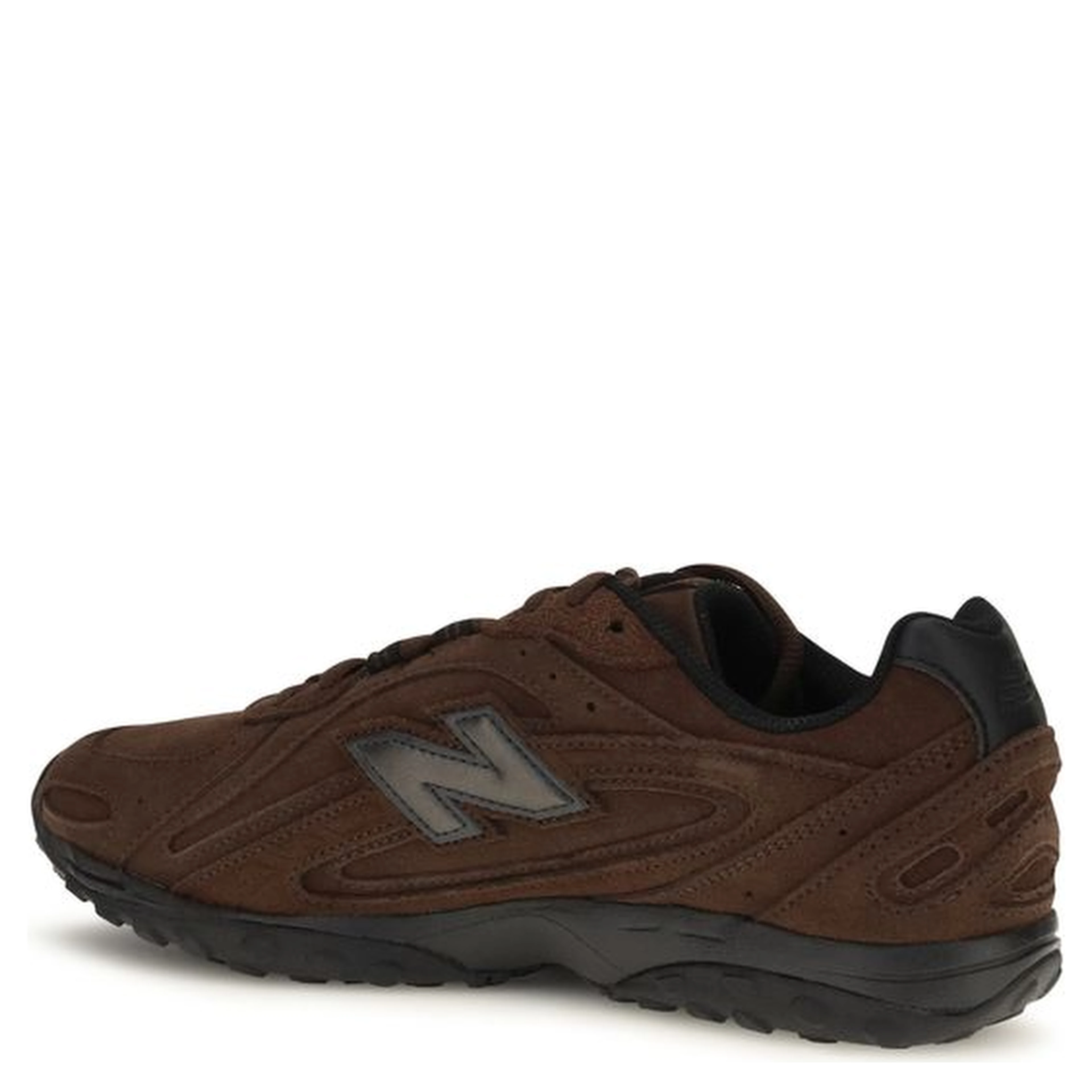 Brown Fabric Athletic Sneakers