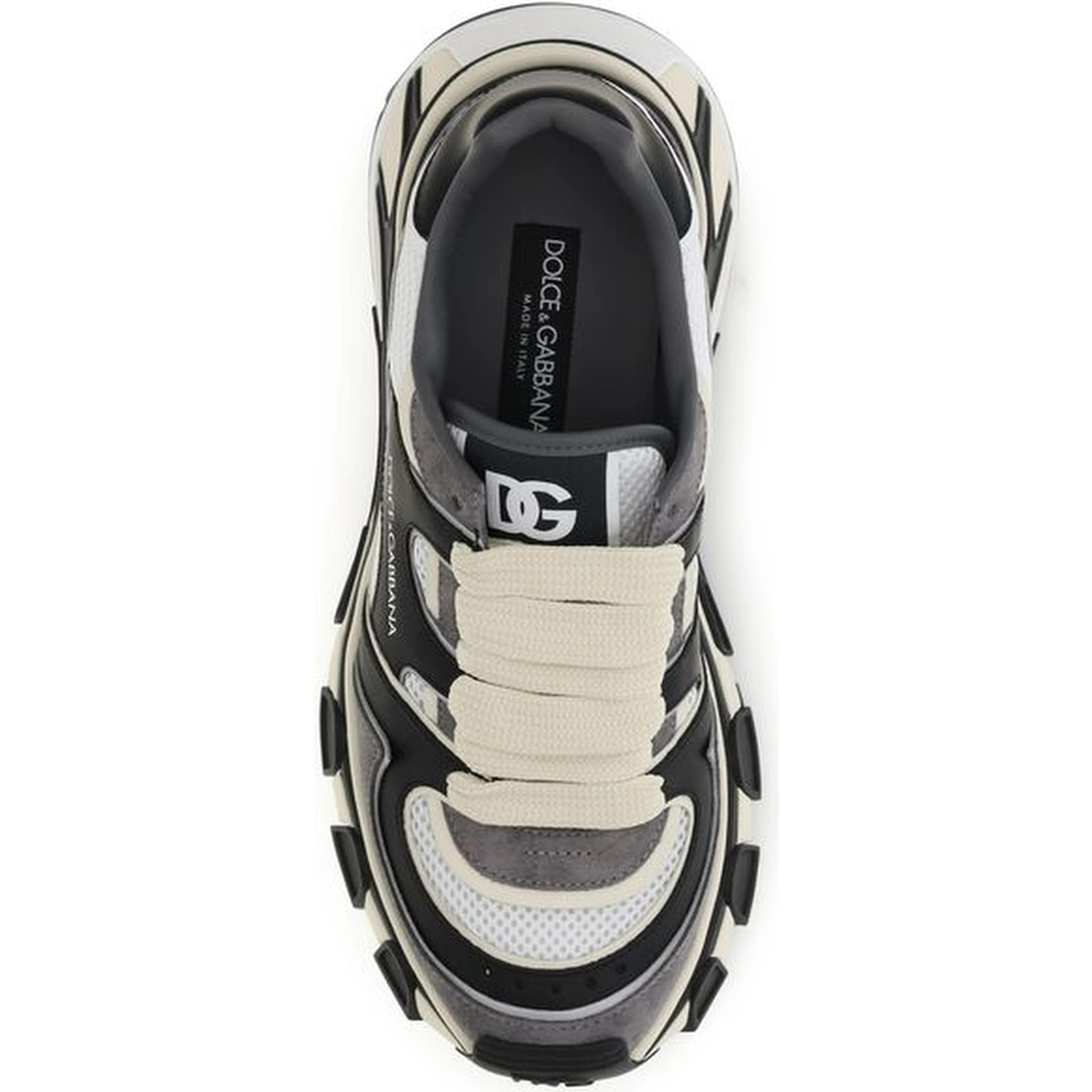 Gray Calf Leather Bos Taurus Chunky Sneakers