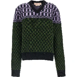 Multicolor Wool Cardigan