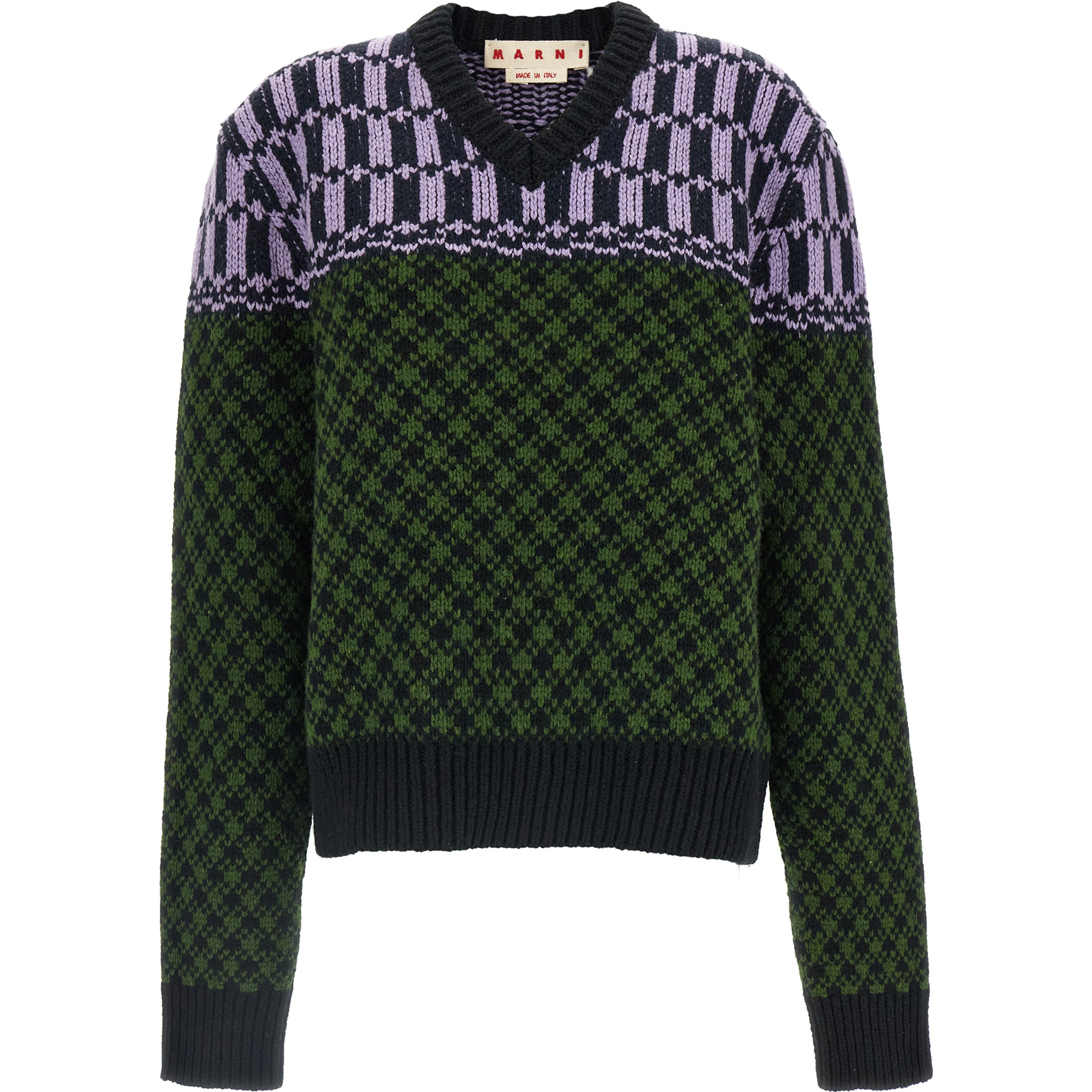 Multicolor Wool Cardigan