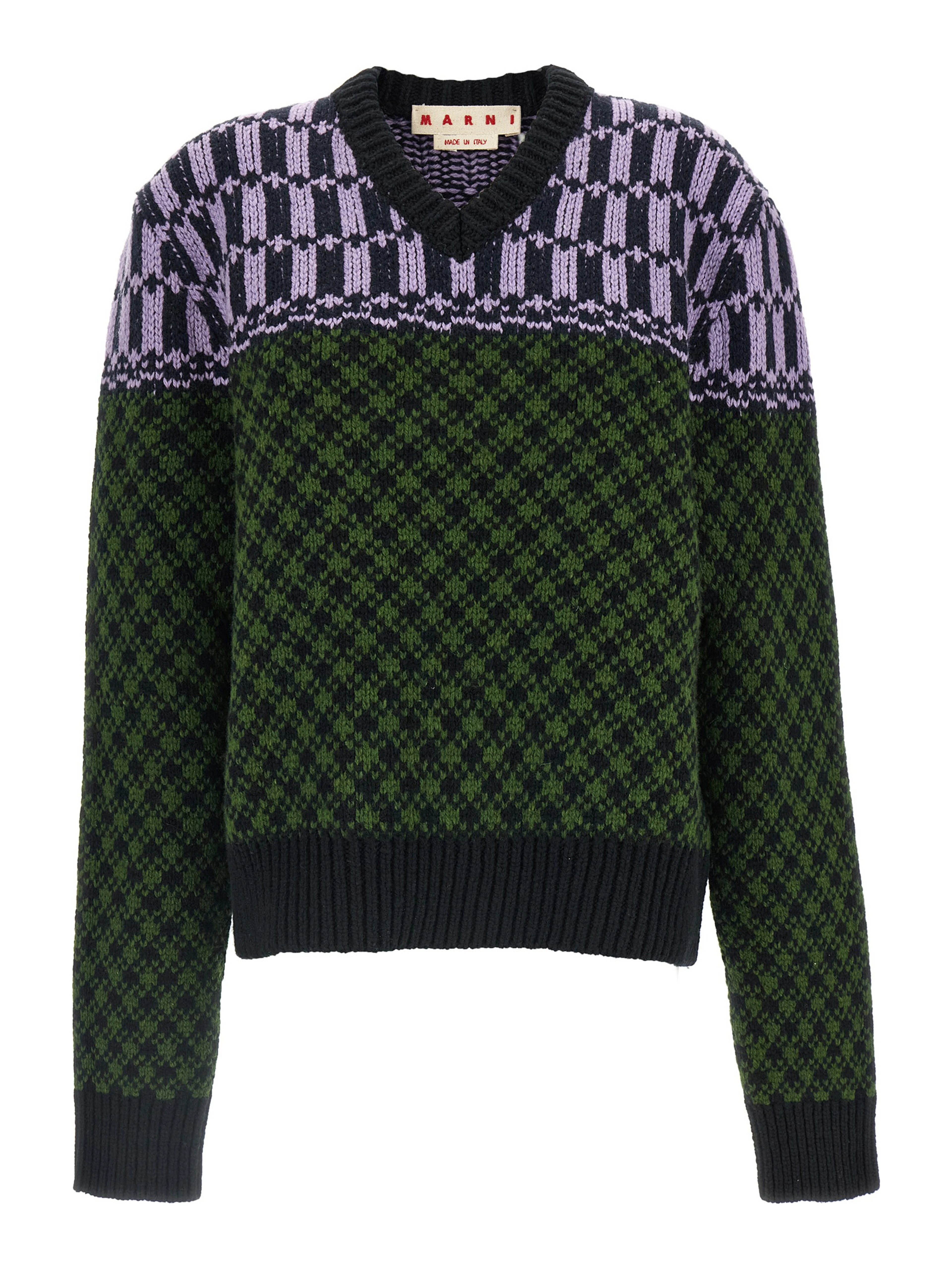 Multicolor Wool Cardigan
