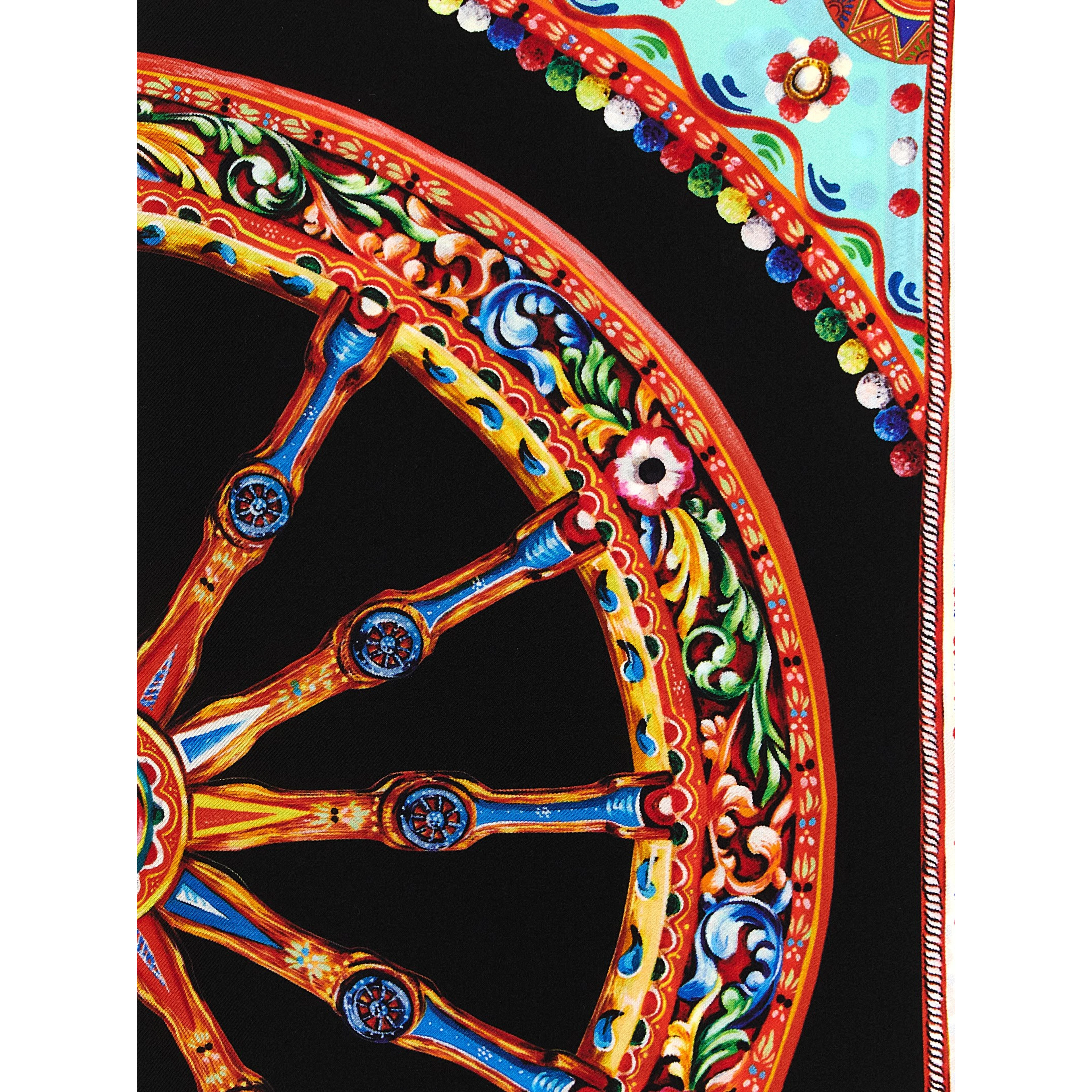 Multicolor Silk Scarf