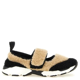 Bicolor Lamb Leather Chunky Sneakers