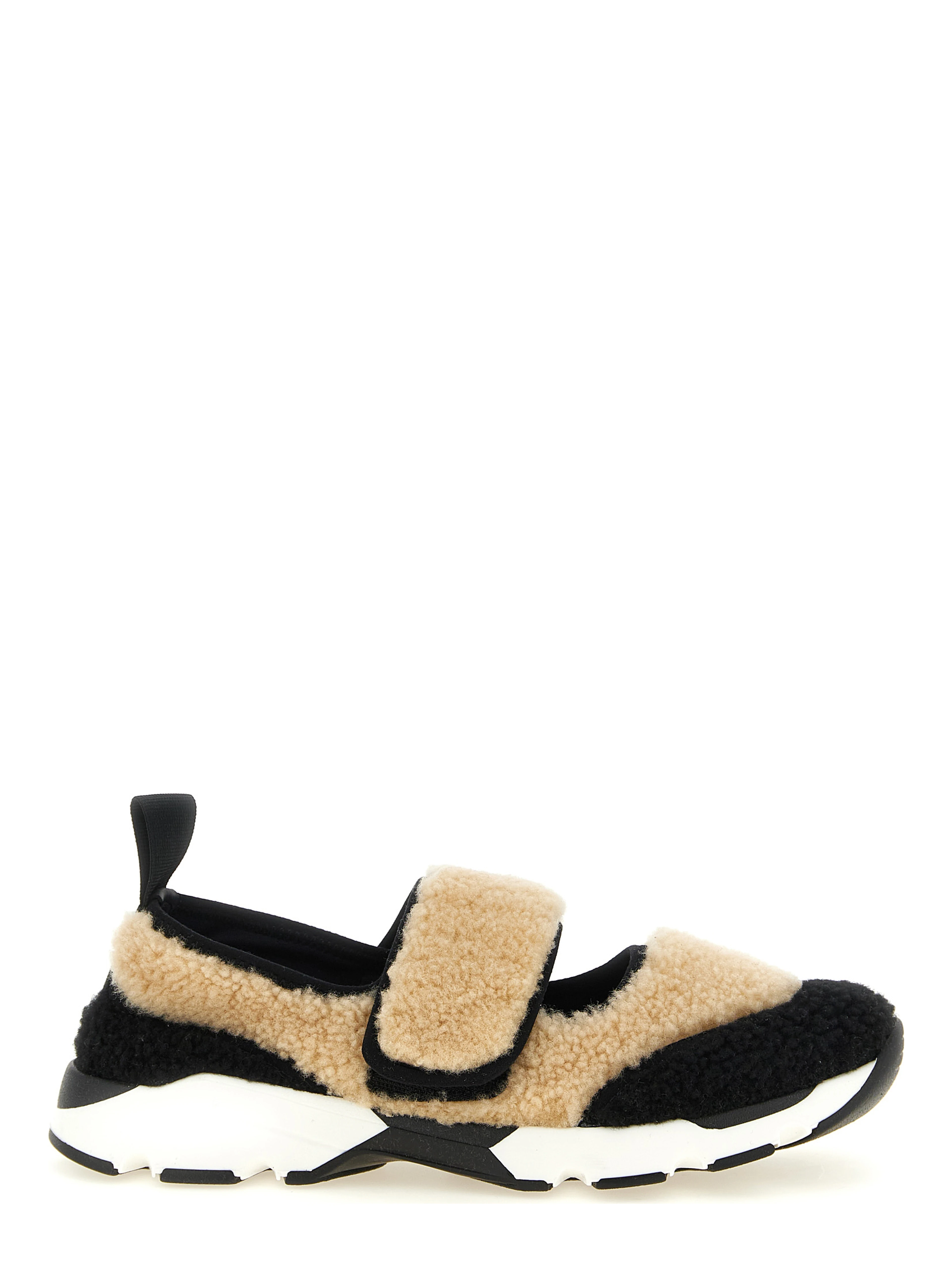 Bicolor Lamb Leather Chunky Sneakers