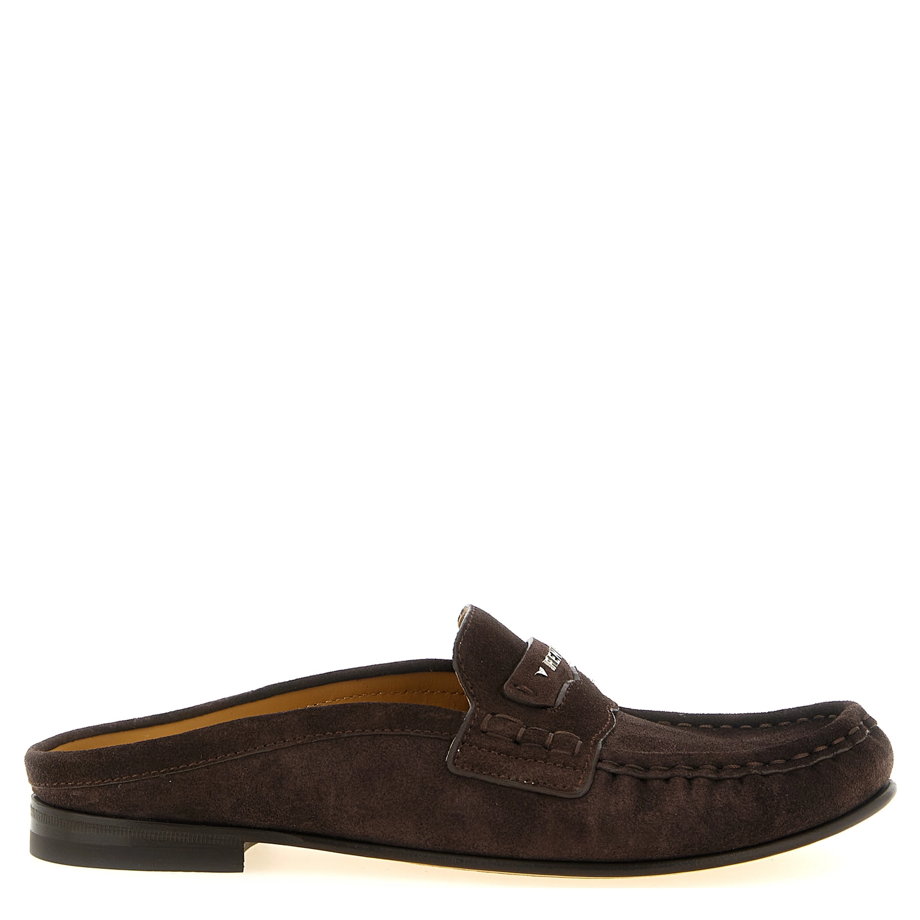 Brown Calfskin Slip-On Loafers