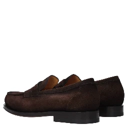 Brown Leather Slip-On Loafers