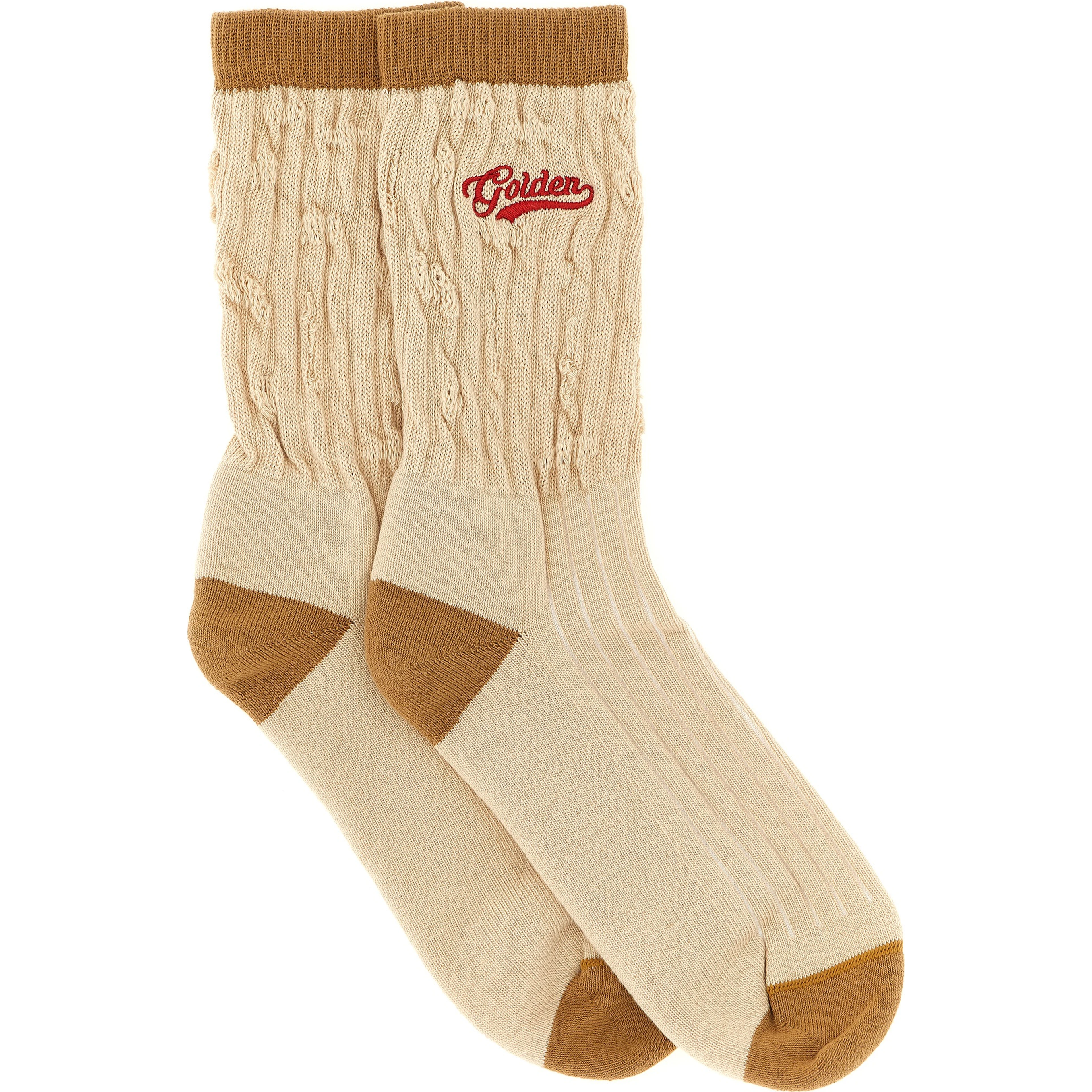 Beige Cotton Socks