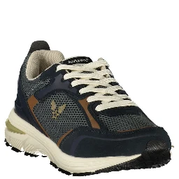 Blue Polyurethane Men's Sneaker