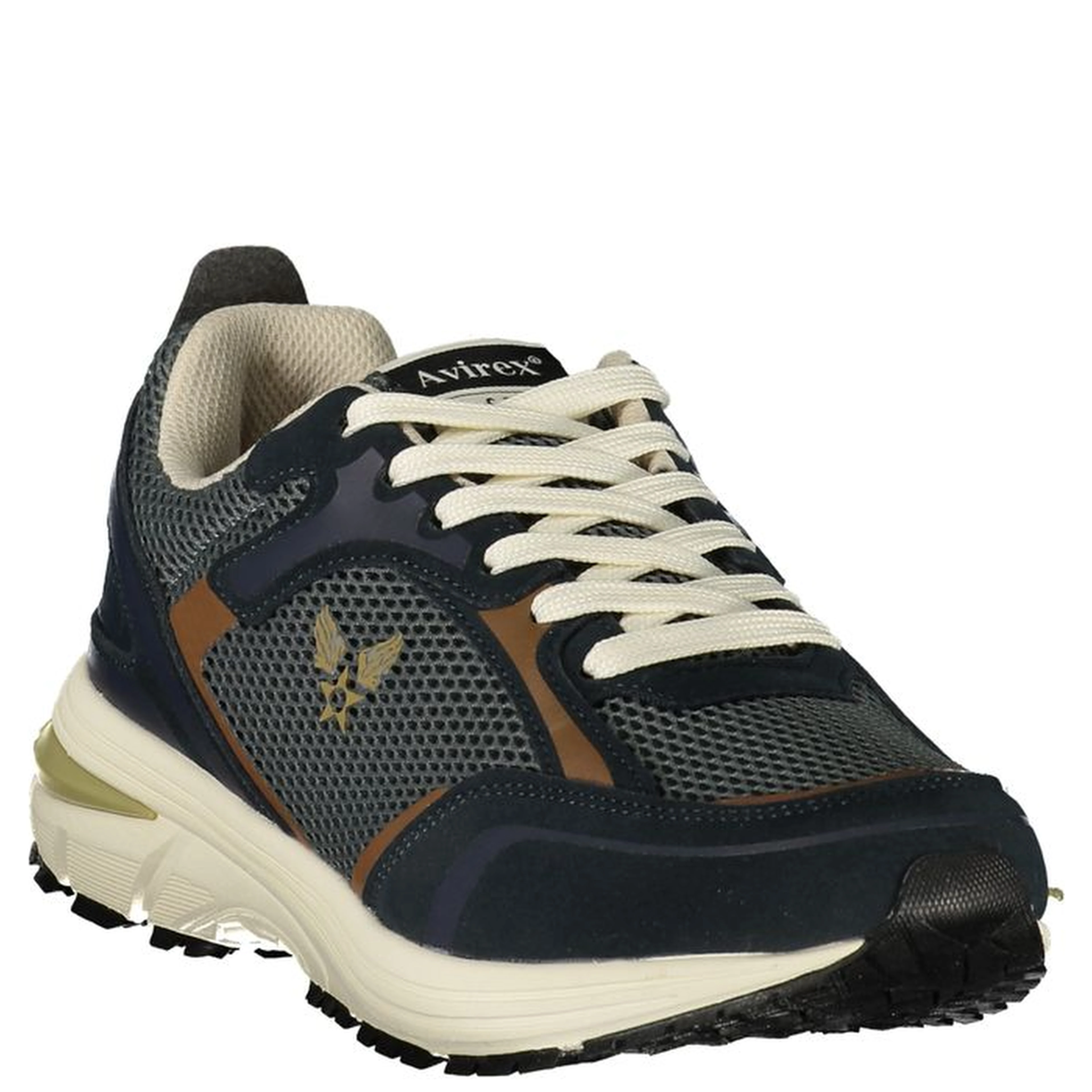 Blue Polyurethane Men's Sneaker