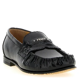 Black Calfskin Slip-On Loafers