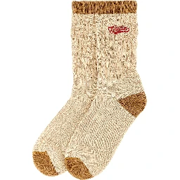 Beige Cotton Socks