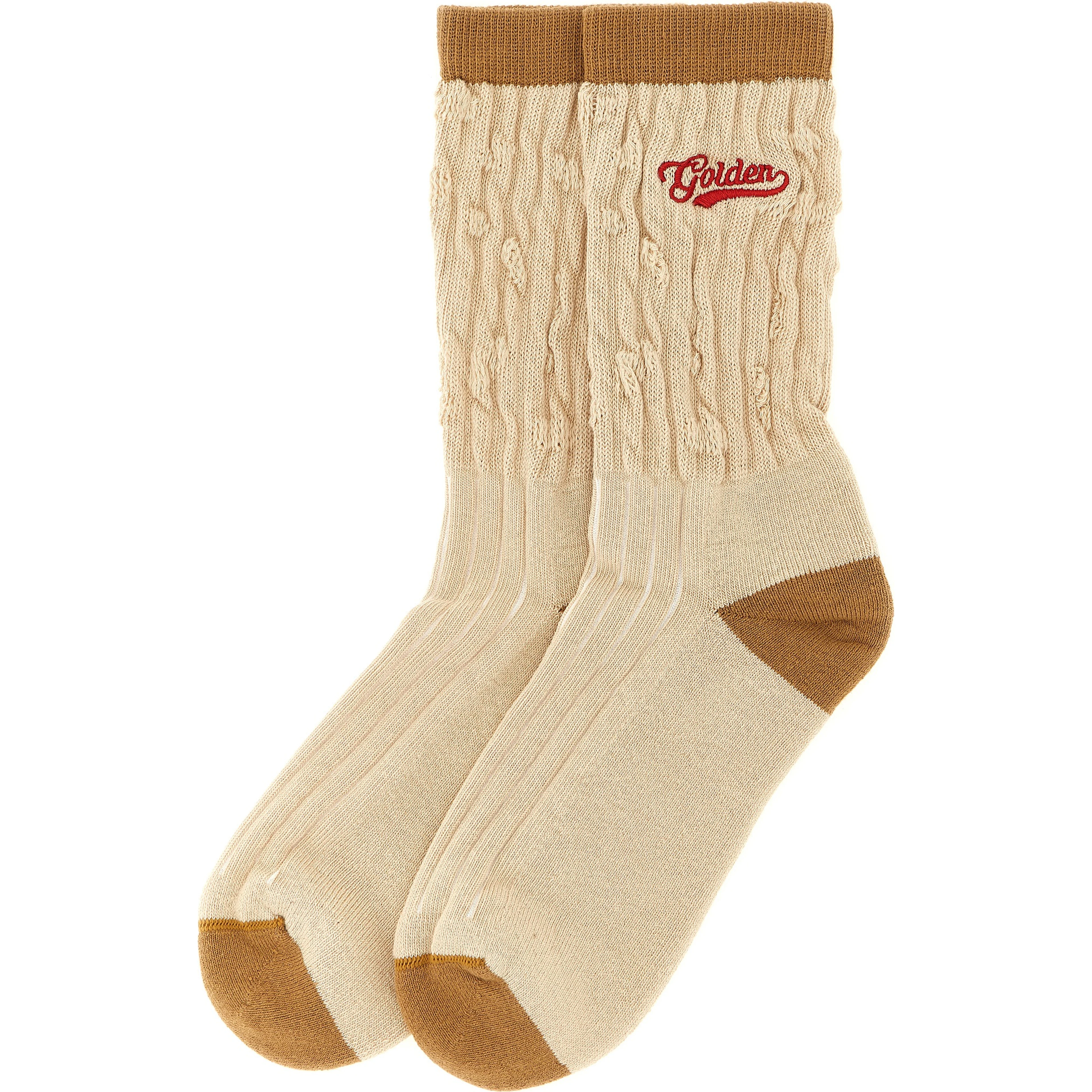 Beige Cotton Socks