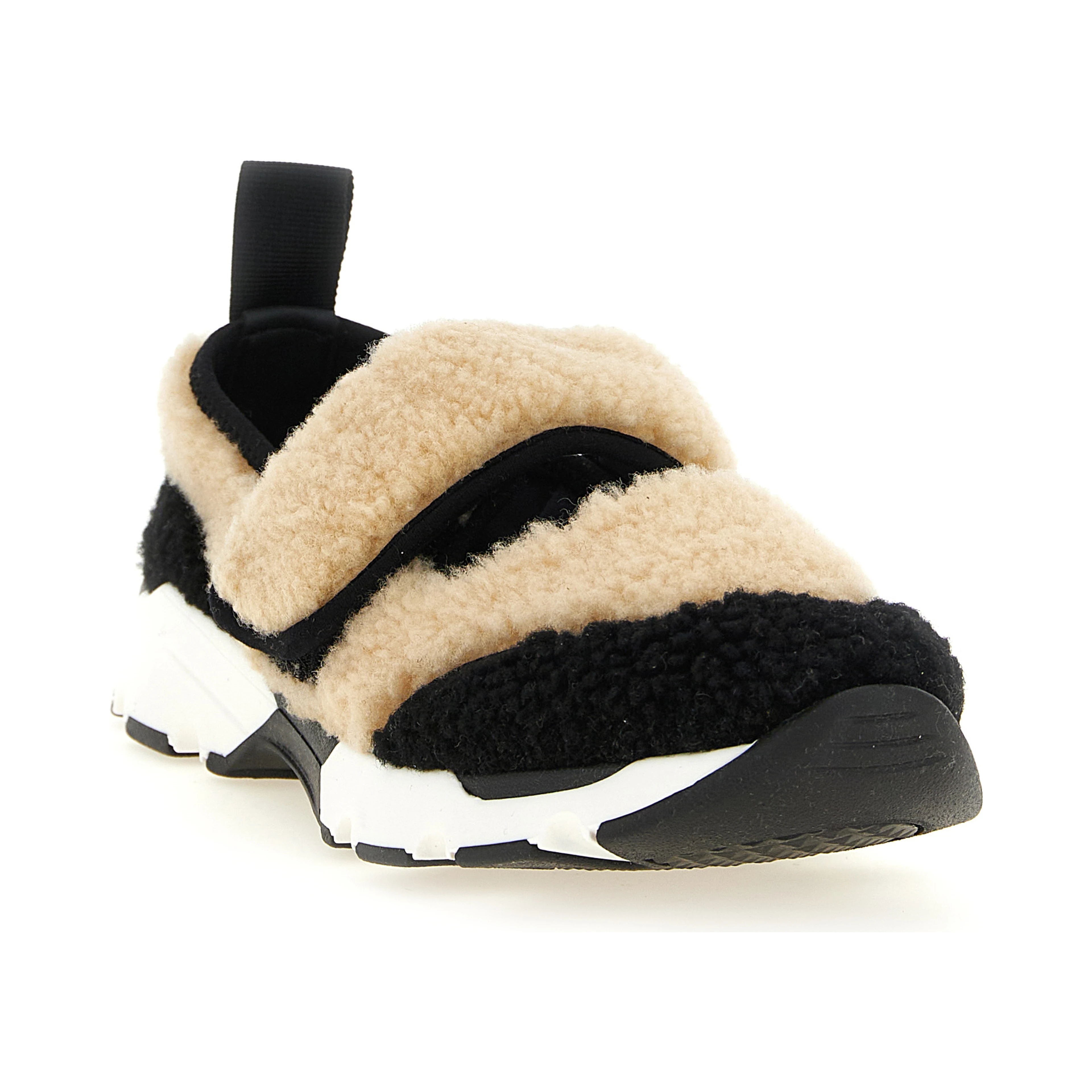Bicolor Lamb Leather Chunky Sneakers