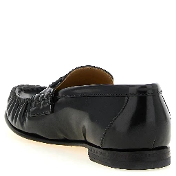 Black Calfskin Slip-On Loafers