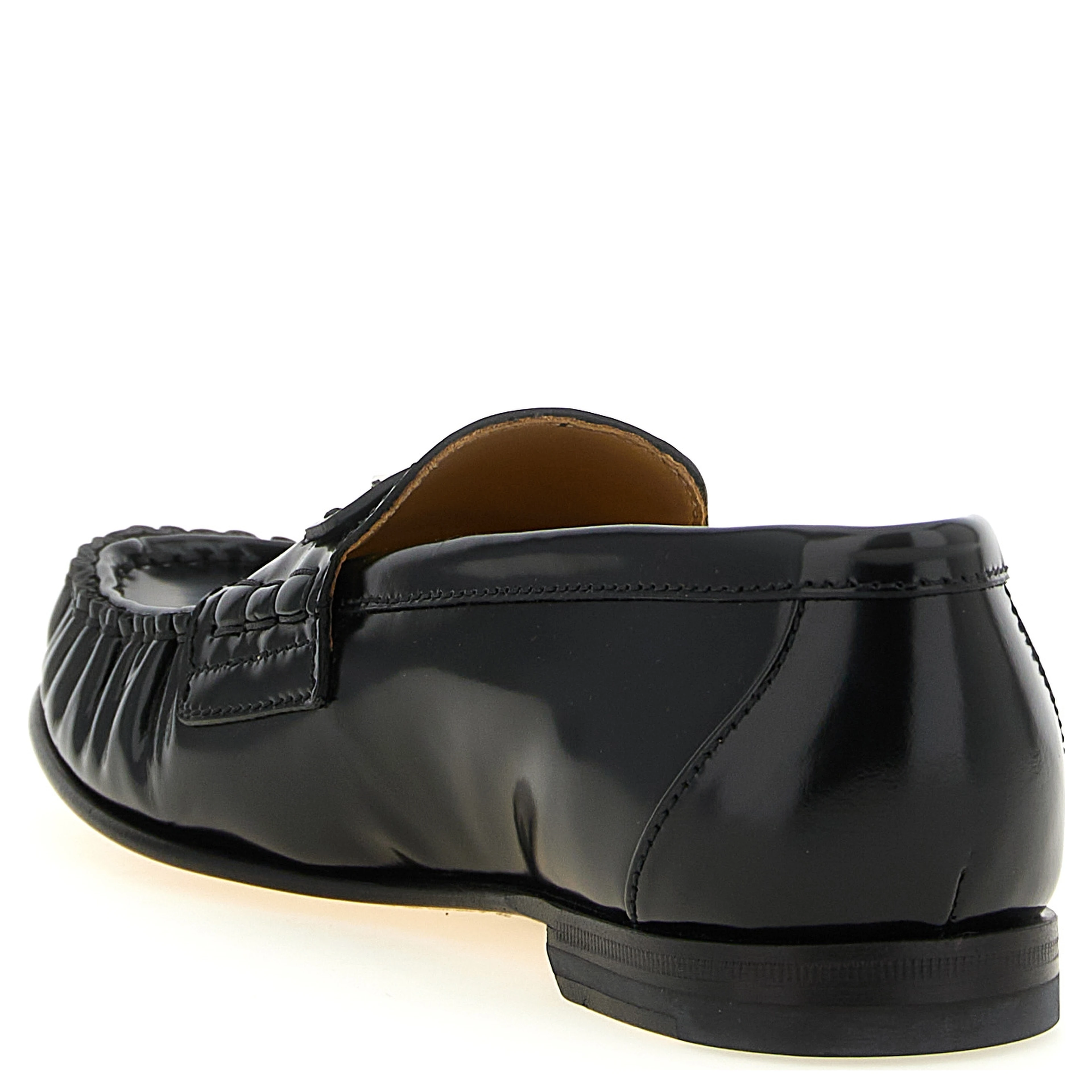 Black Calfskin Slip-On Loafers