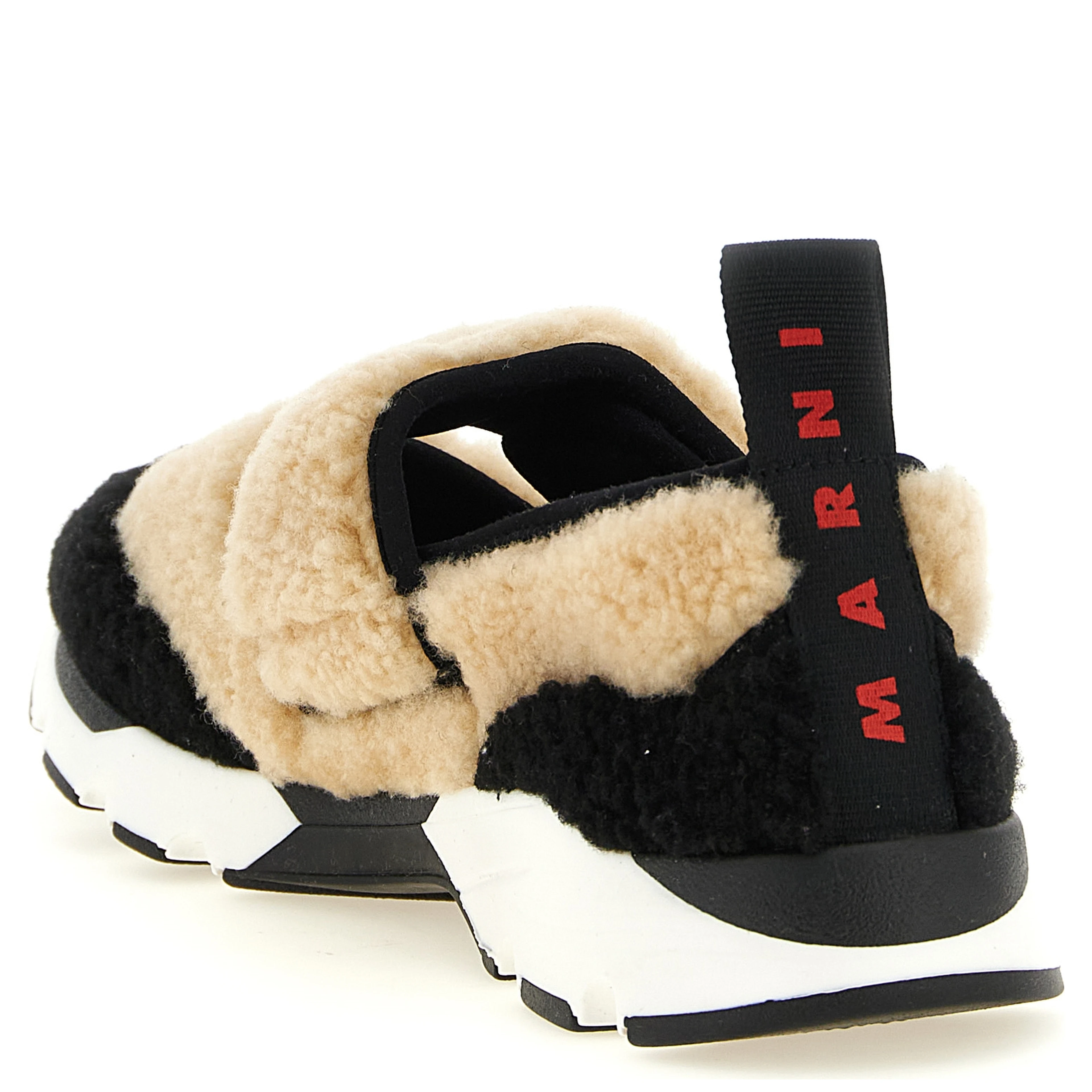Bicolor Lamb Leather Chunky Sneakers