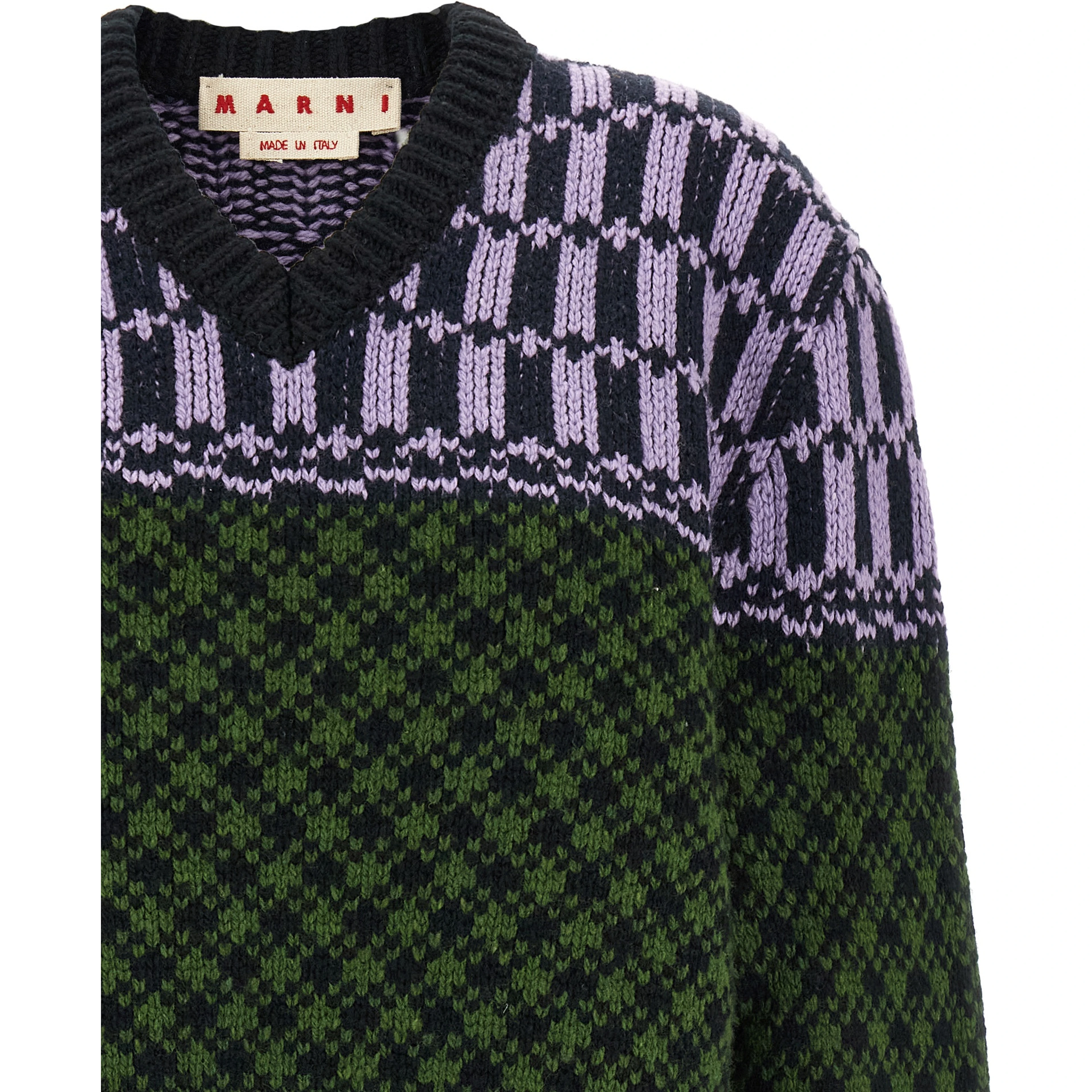Multicolor Wool Cardigan