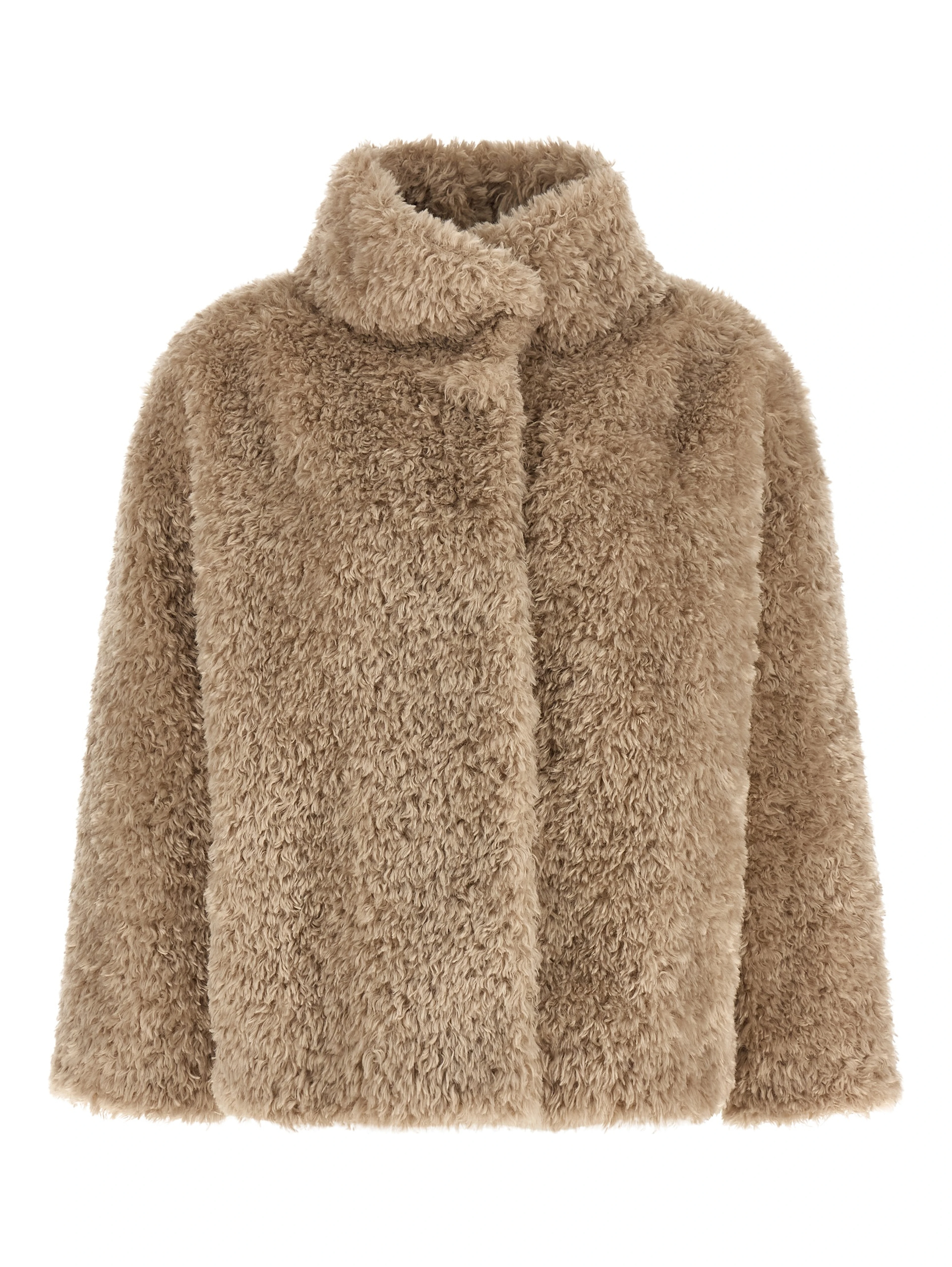Beige Polyester Coat