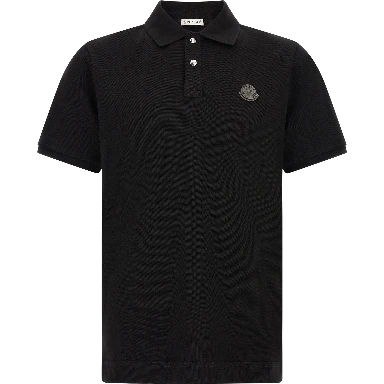 Black Leather Polo Shirt
