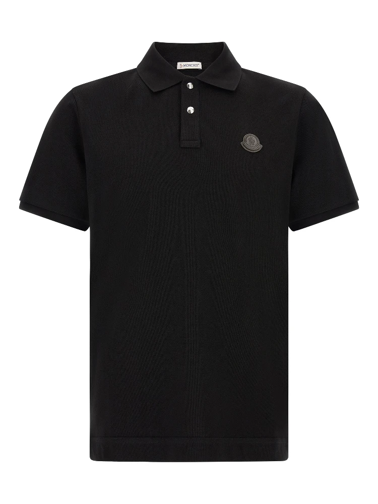 Black Leather Polo Shirt
