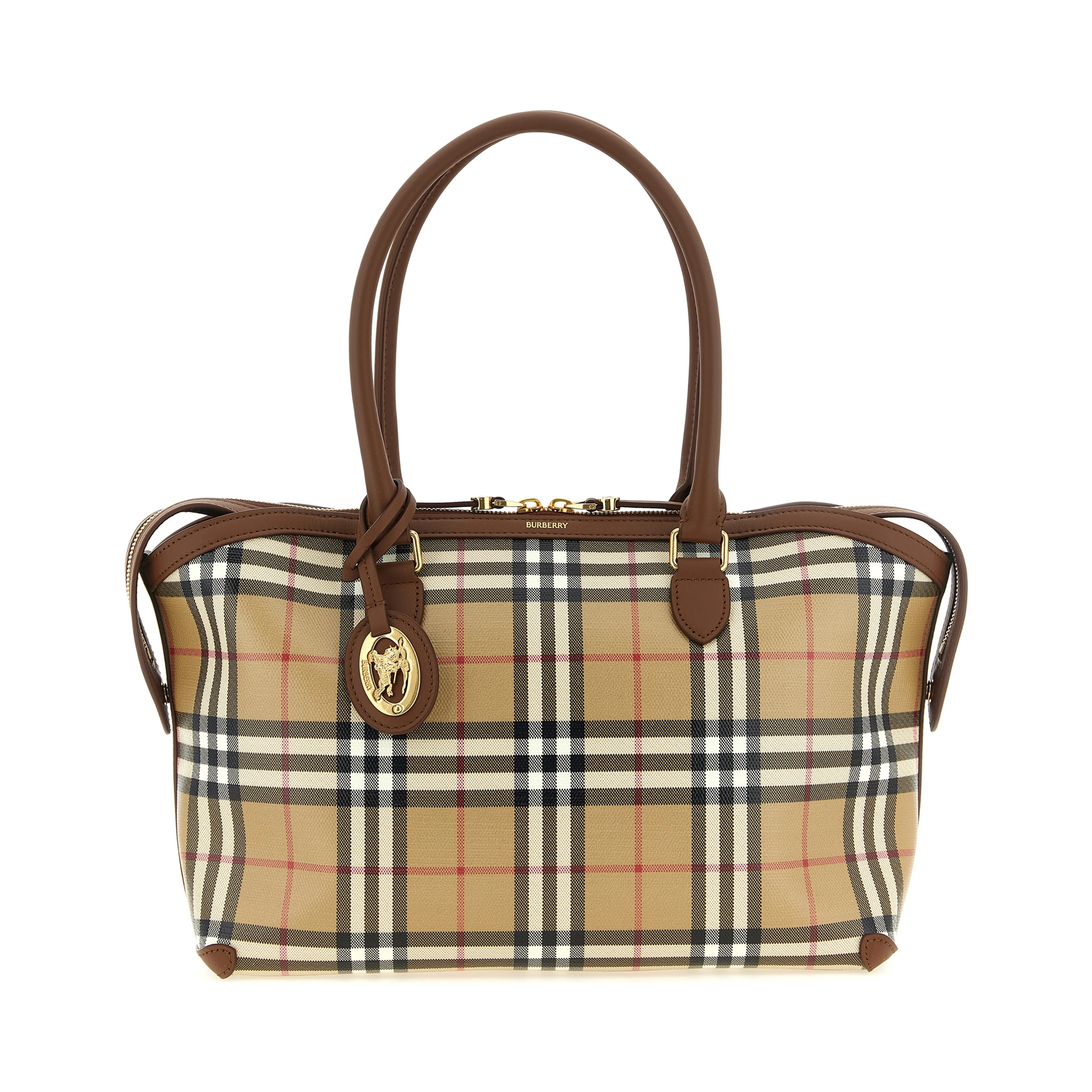 Beige Cotton Tote Bag