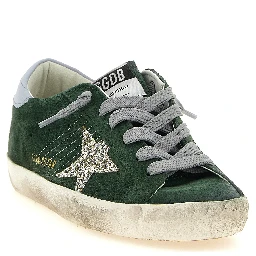Bicolor Leather Low Top Sneakers