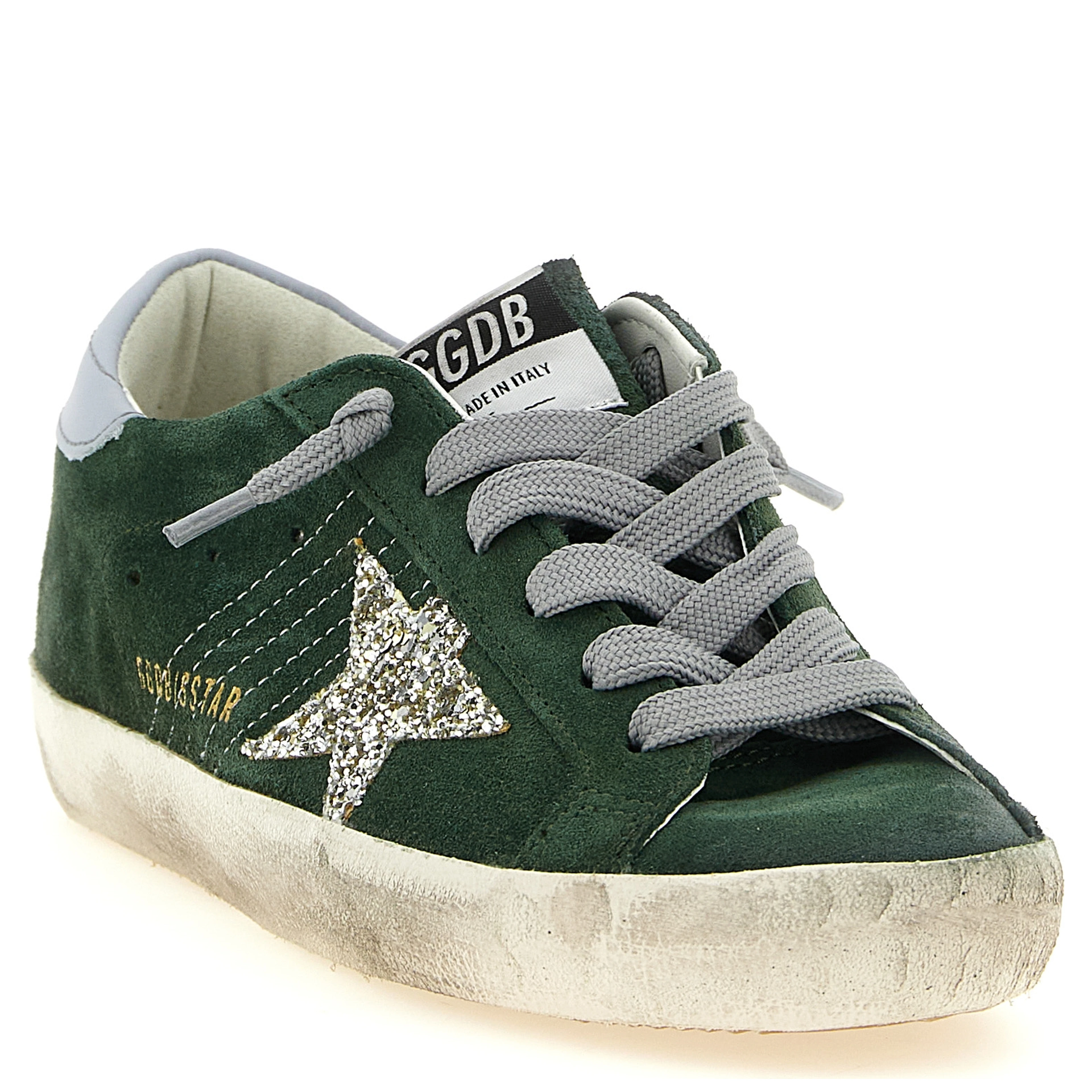 Bicolor Leather Low Top Sneakers