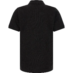 Black Leather Polo Shirt