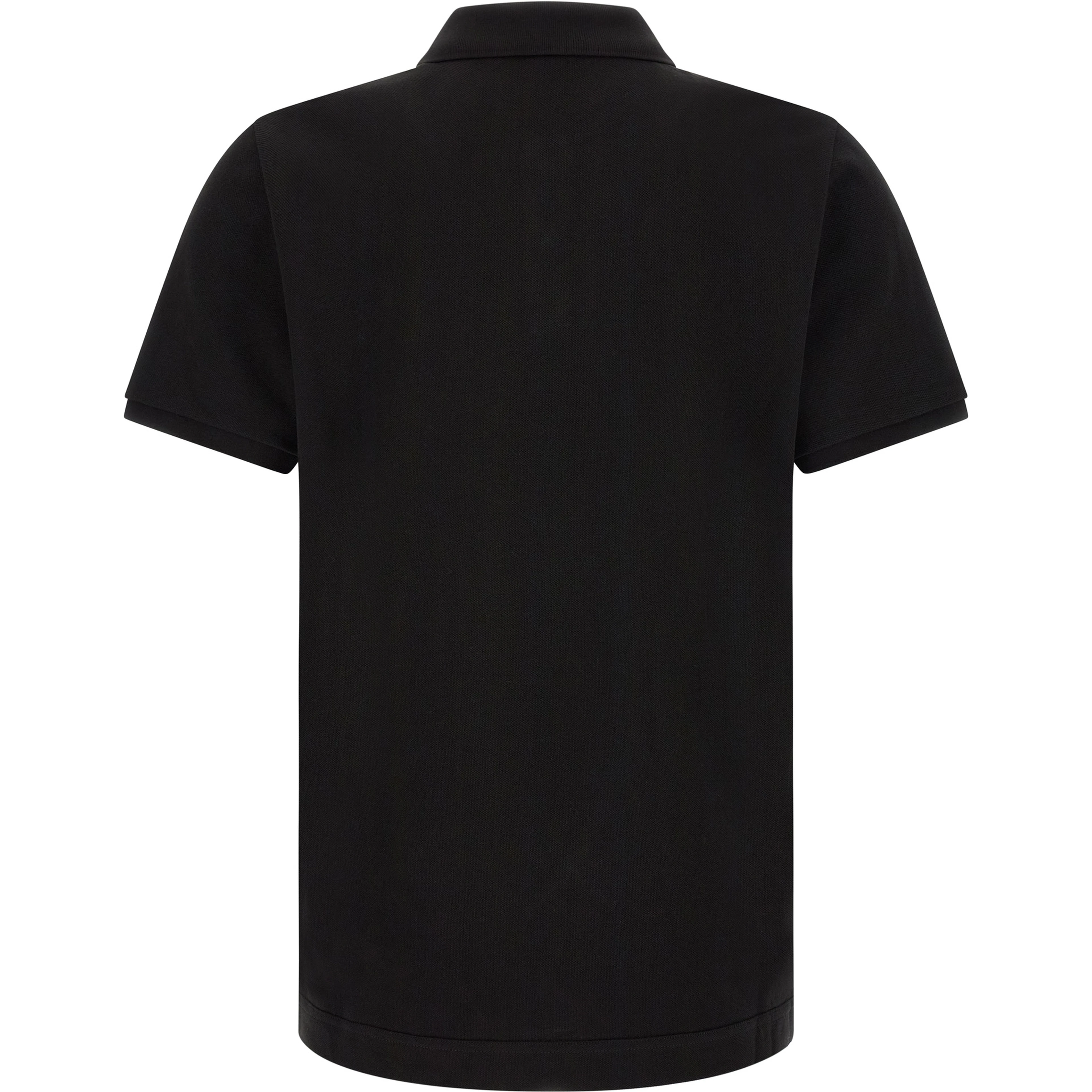 Black Leather Polo Shirt