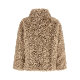 Beige Polyester Coat