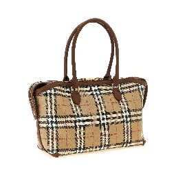 Beige Cotton Tote Bag
