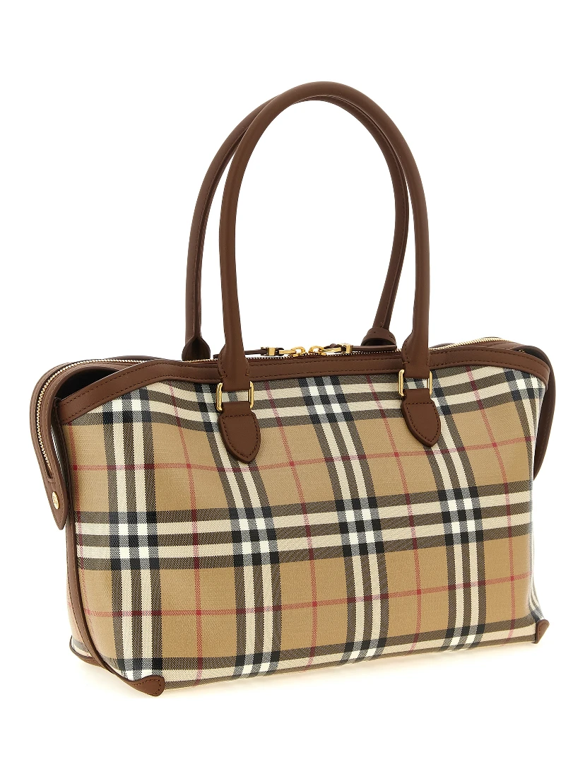 Beige Cotton Tote Bag