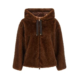 Brown Polyester Bomber