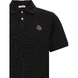 Black Leather Polo Shirt