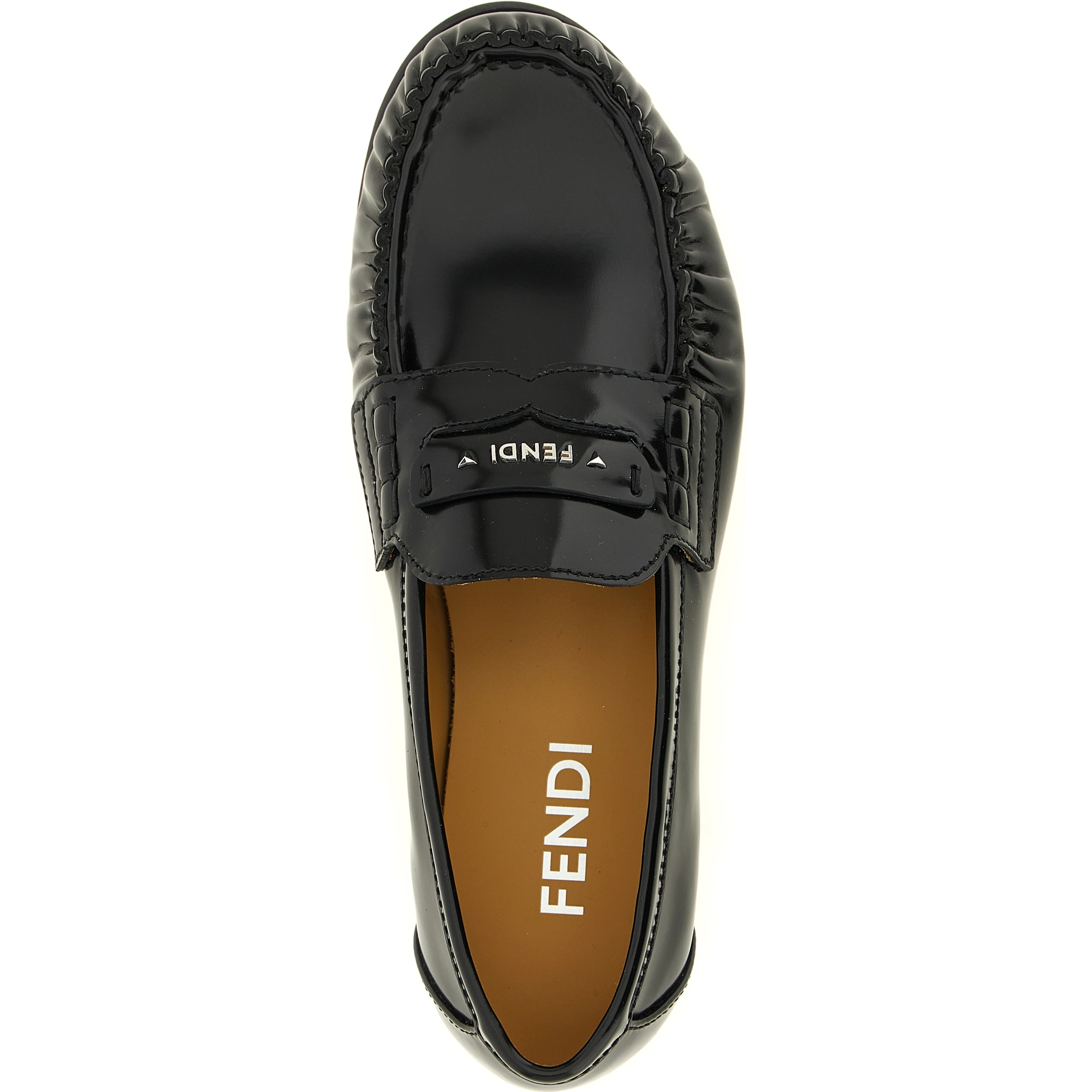 Black Calfskin Slip-On Loafers