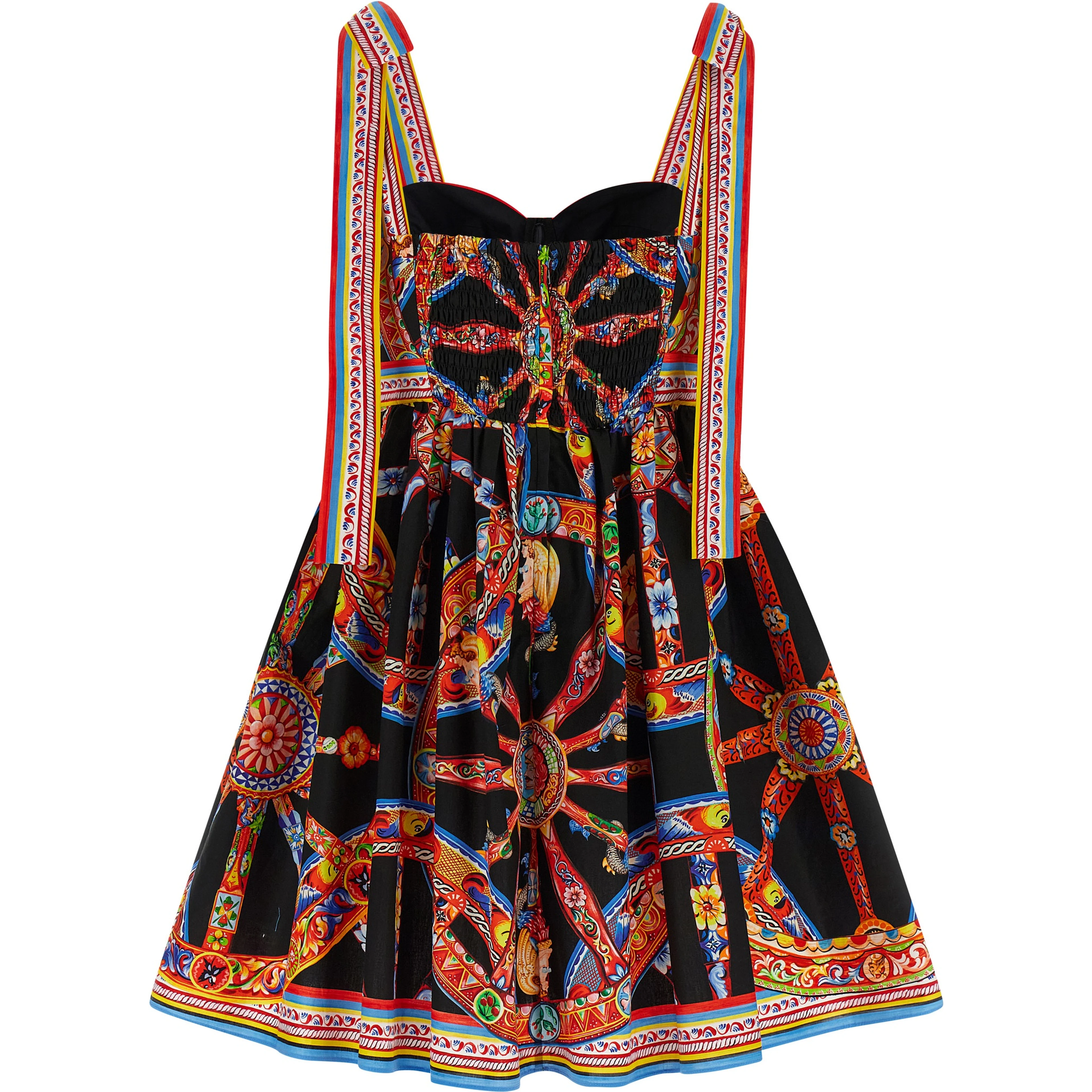 Multicolor Cotton Short Dress