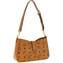 Brown Polyethylene Shoulder Bag