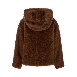 Brown Polyester Bomber