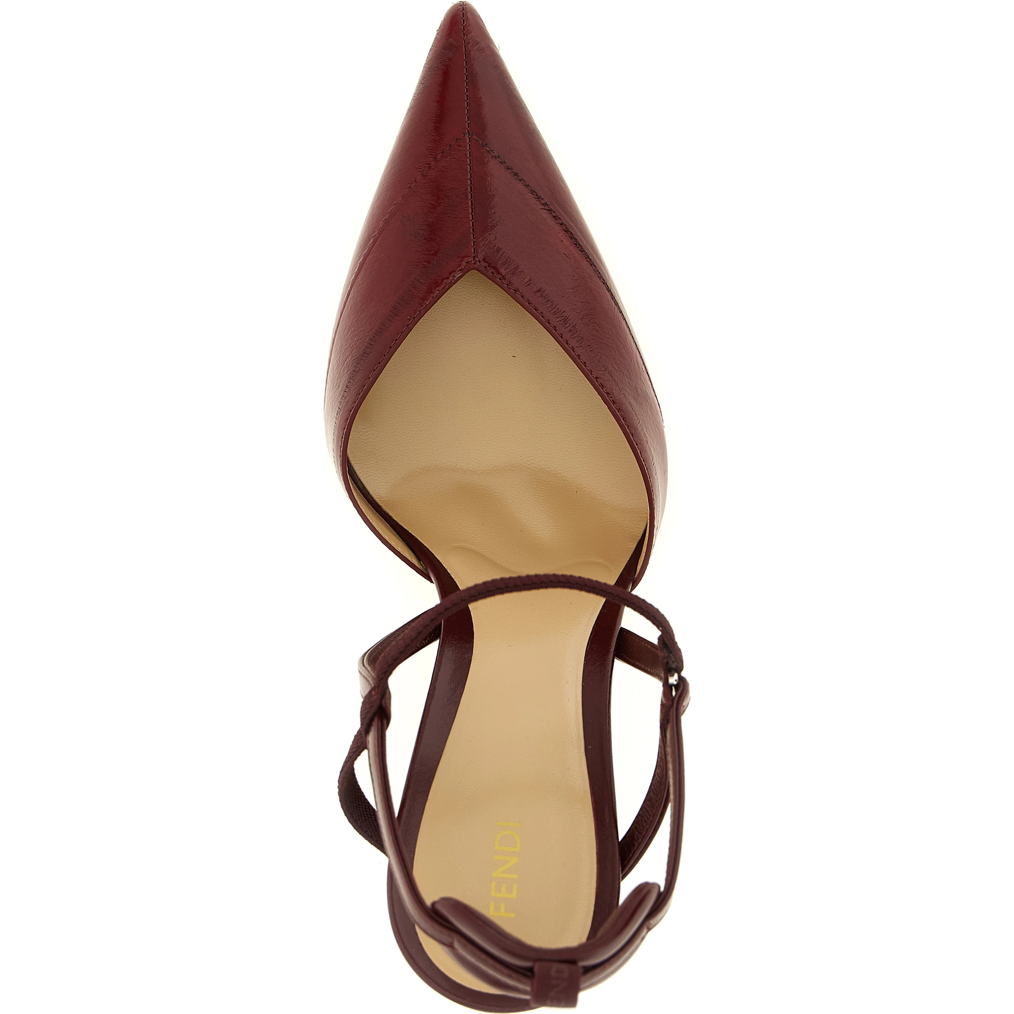 Bordeaux Lamb Leather Platform Pumps