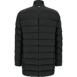Black Polyamide Full-Length Jacket