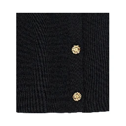 Black Wool Cardigan