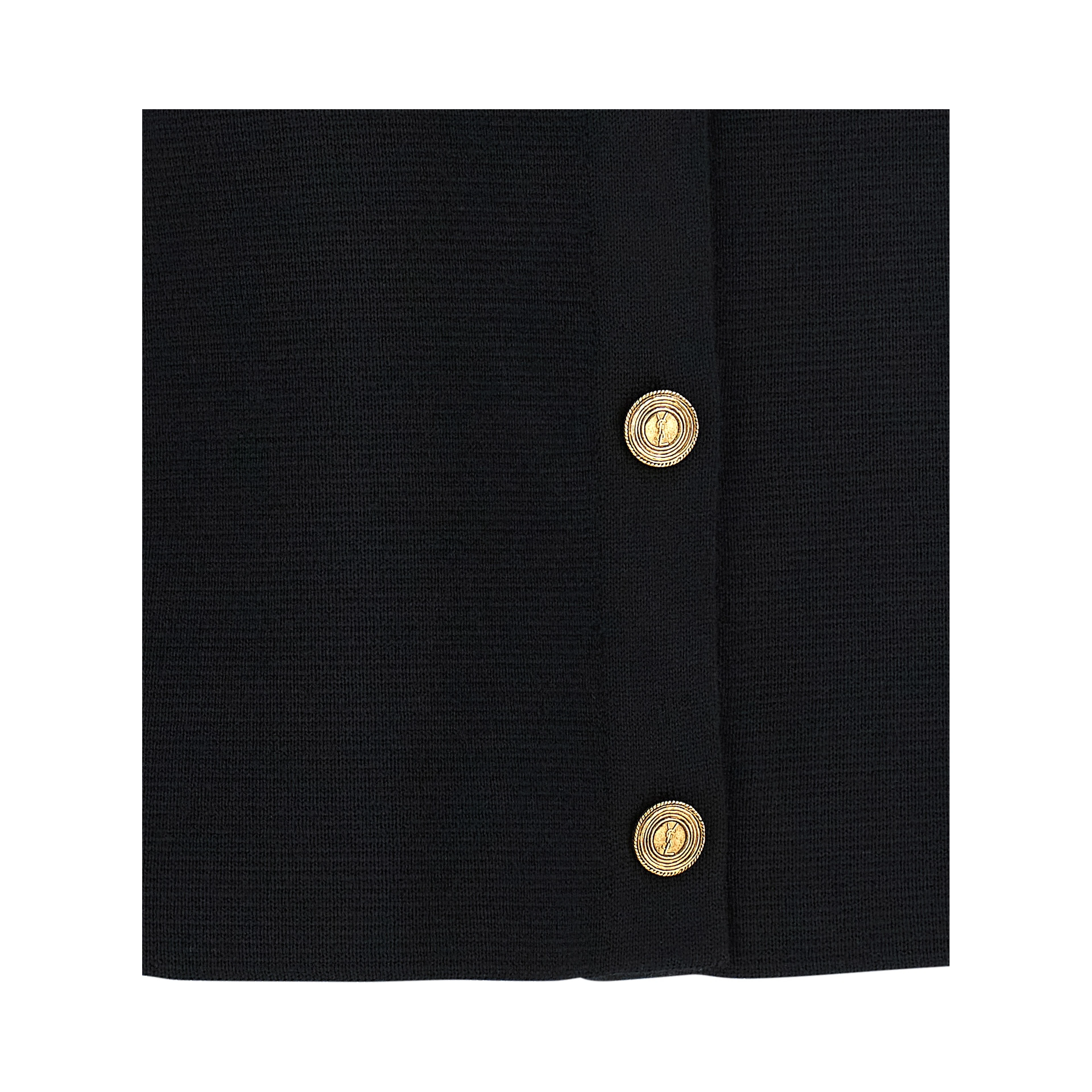 Black Wool Cardigan