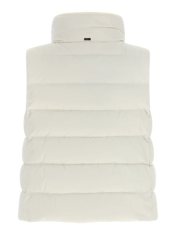 White Polyester Sleeveless Jacket alternative