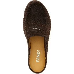 Brown Calfskin Slip-On Loafers