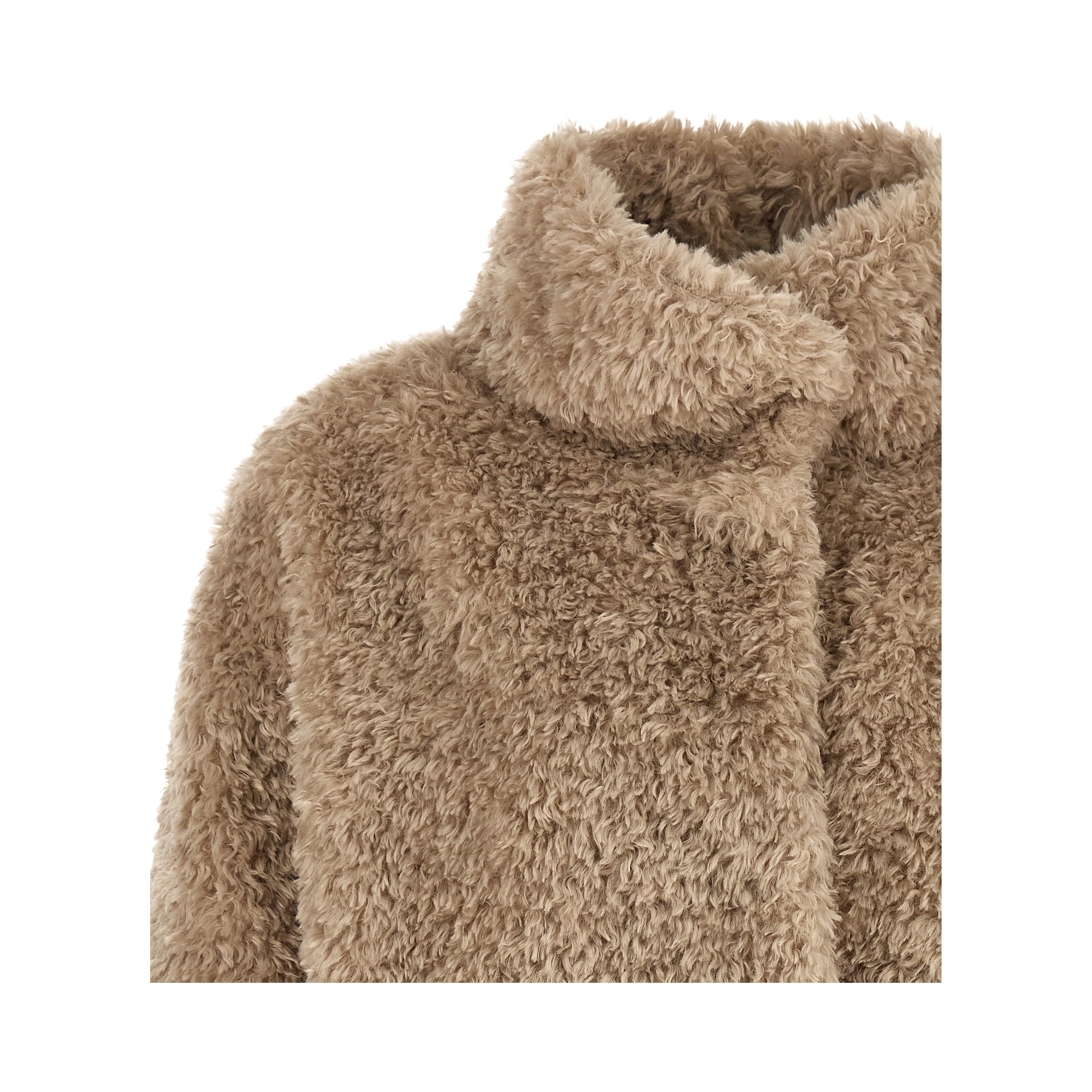 Beige Polyester Coat