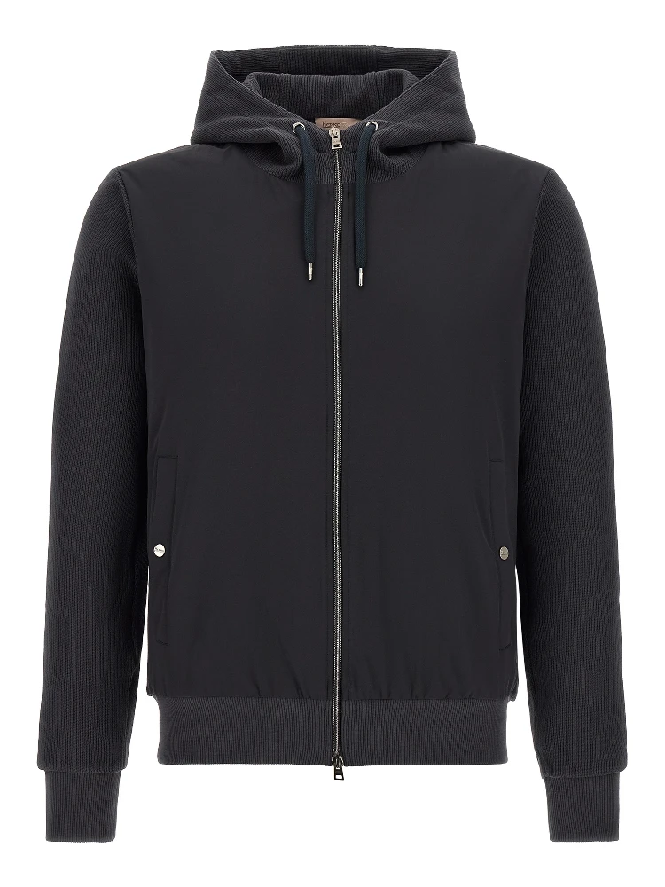 Blue Cotton Shell Jacket