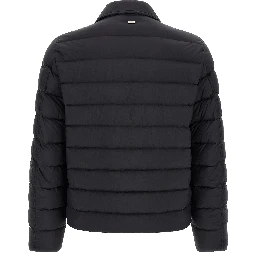 Black Polyamide Full-Length Jacket