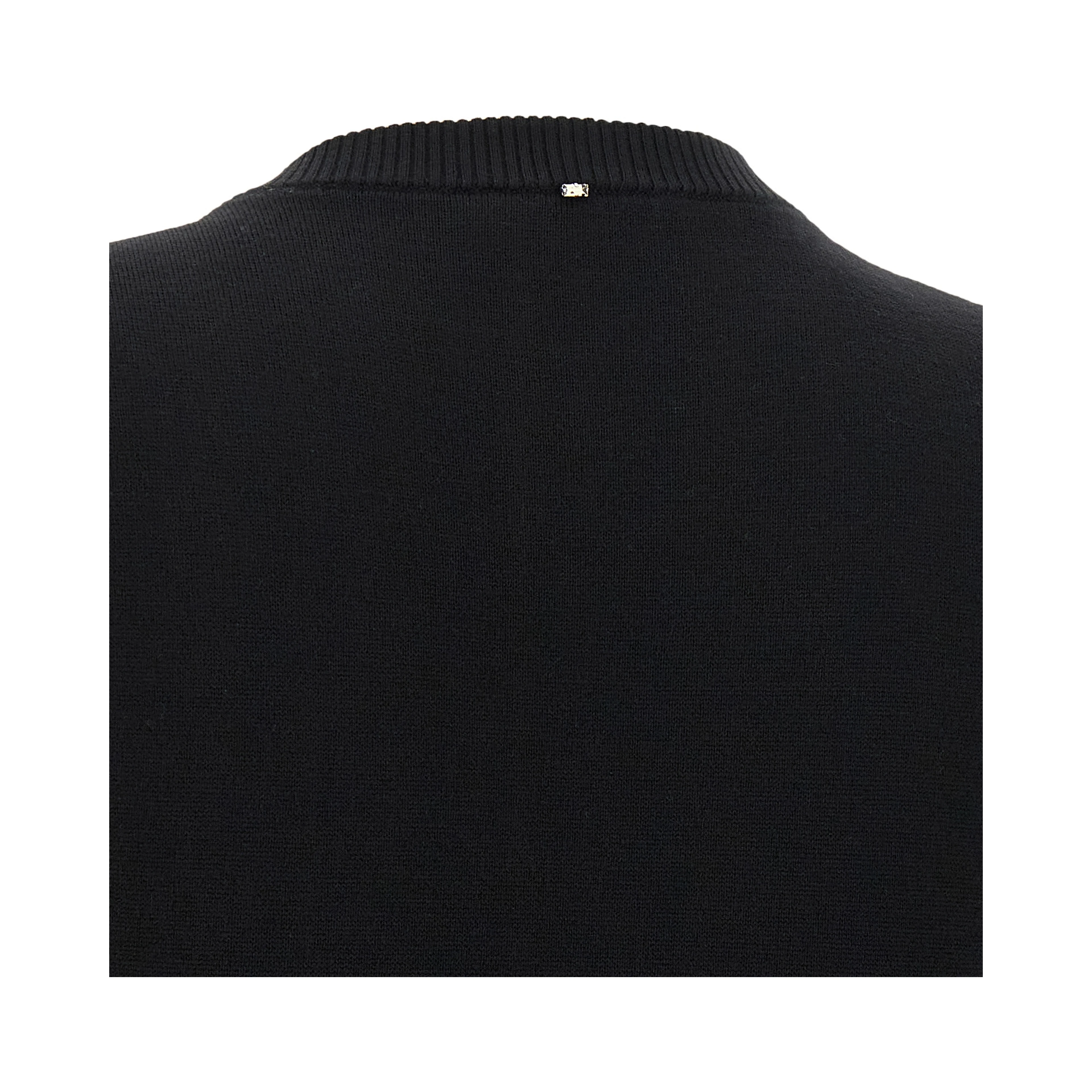 Black Virgin Wool Tank Tops