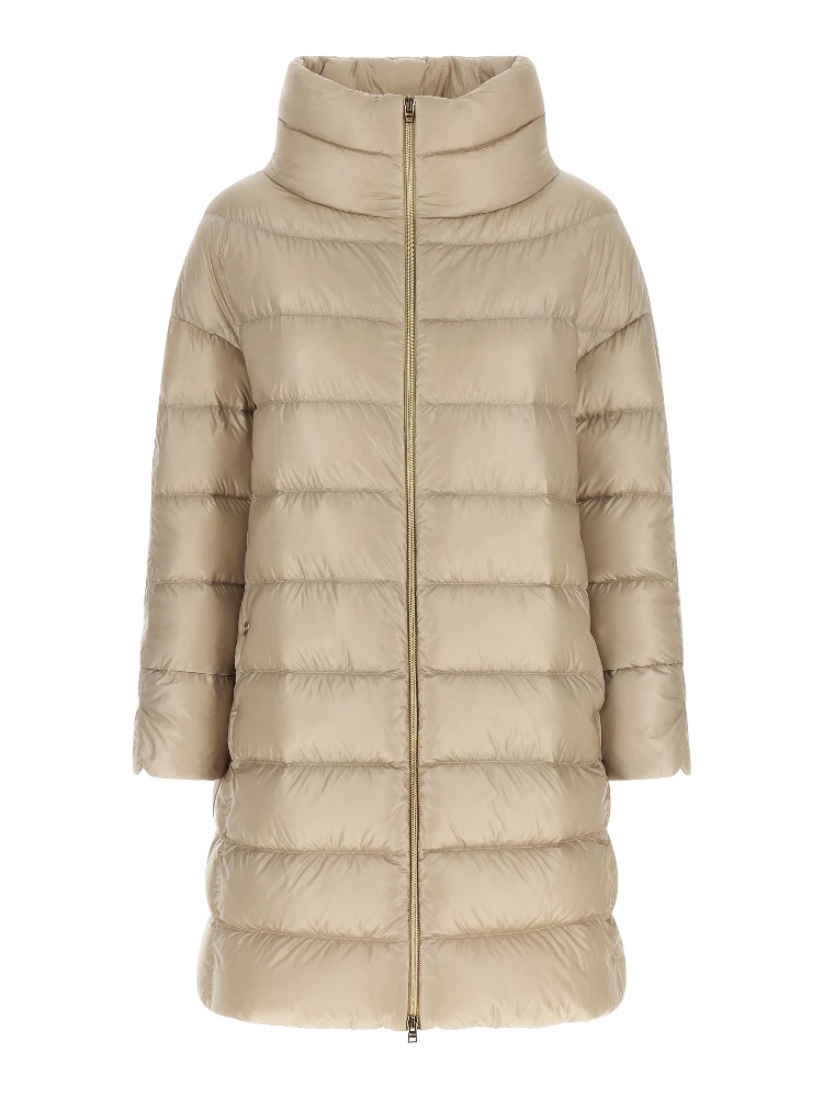 Beige Polyamide Coat